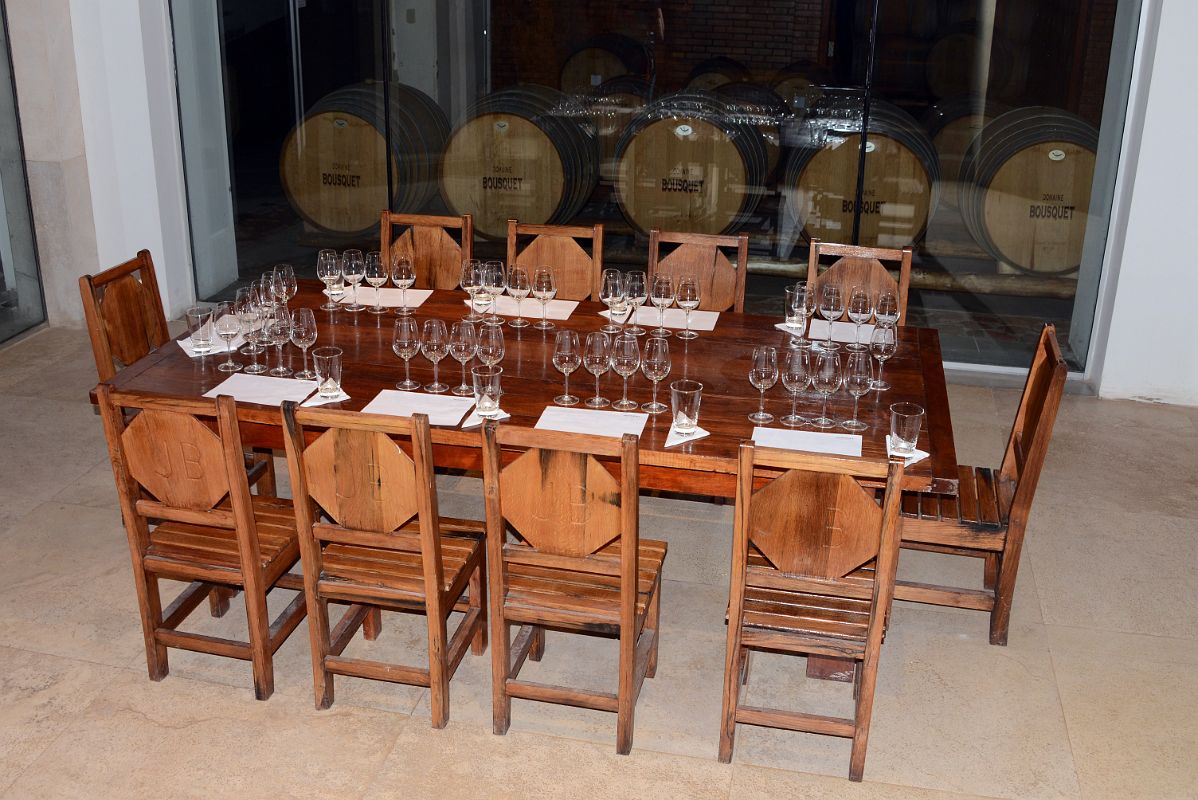 03-11 Our Table Is Ready For Wine Tasting At Domaine Bousquet On Uco Valley Wine Tour Mendoza